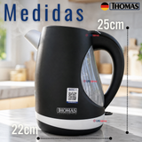 Hervidor Eléctrico Thomas 2lt Alta Potencia Tecnologia Alemana Negro