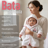 Bata de Baño Niña Toalla 100% Algodón Cobertura Completa Estampados Surtidos