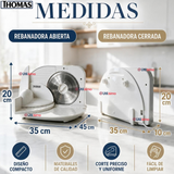 Cortadora Fiambre Rebanadora Compacta 3 Velocidades 1 A 15mm Thomas