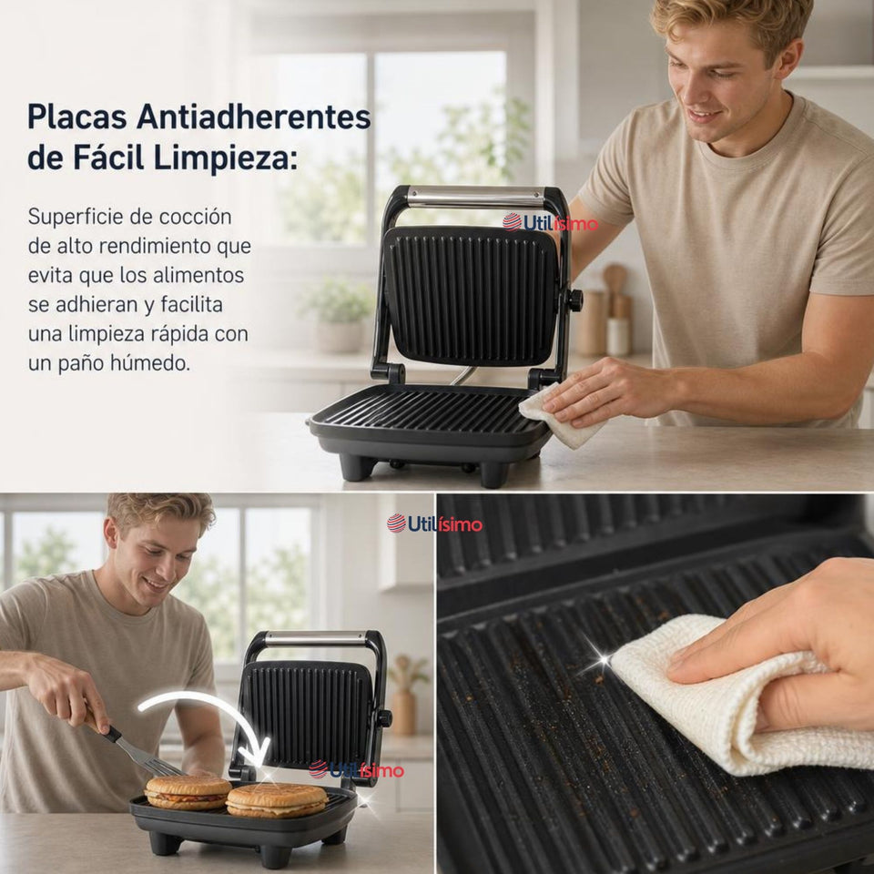 Plancha panini Oster® Antiadherente compacta CKSTPA2880
