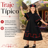 Pack 3 Trajes Típicos Vestidos Mapuche 9 Piezas Niña Fechas Patrias