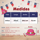 Sombrero Nortino Niña Gorro Fucsia Baile Típico Fiestas Patrias
