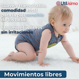 Pack 4 Bodys Niño Sin Manga Tedmimak 100% Algodón Baby Dino