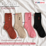 Pack 3 Pares Calcetines Mujer Surtidos Colores Básicos Máximo Confort