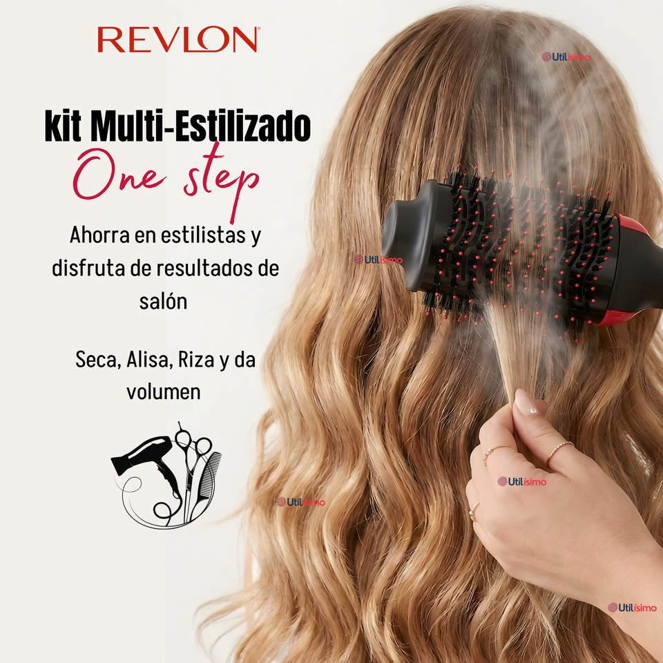 One Step Cepillo Secador Alisador 5 En 1  Revlon 1200W Multistyler