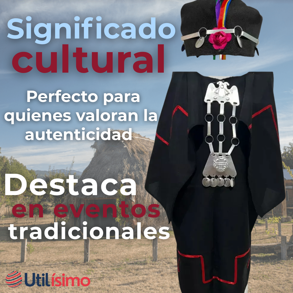 Collar Trapelacucha Mapuche Machi Aluminio Fiestas Patrias