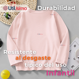 Polera Manga Larga Niña 100% Algodón Dinosauro Unicornio Rosado Camiseta