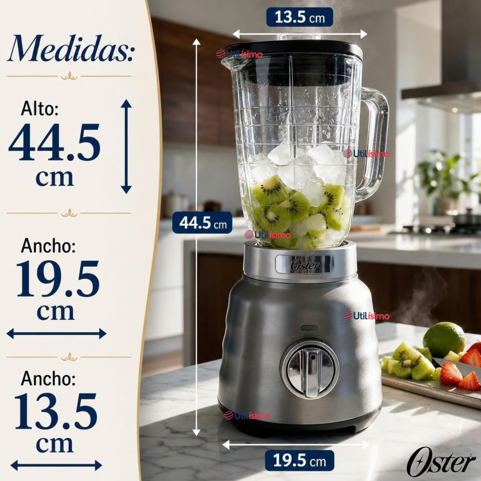 Licuadora Osterizer® MAX Con Vaso De Vidrio 1,75L BLSTPBRGR