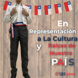 Pantalón Huaso Niño Gris con Rayas Fiestas Patrias