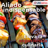 Pack 12 Pinchos De 30cm Para Anticuchos Brochetas Asados Mango De Madera