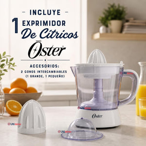 Exprimidor De Cítricos Oster® Blanco Rotación Bidireccional FPSTJU407W
