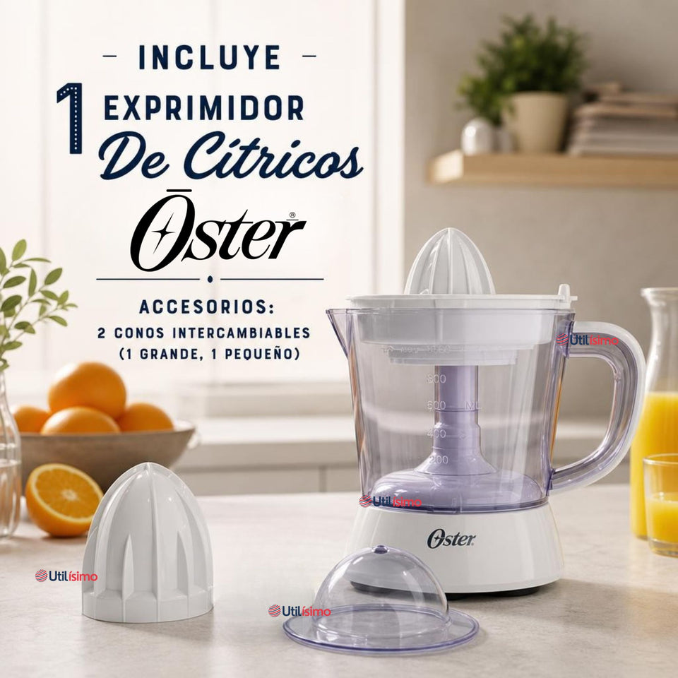 Exprimidor De Cítricos Oster® Blanco Rotación Bidireccional FPSTJU407W