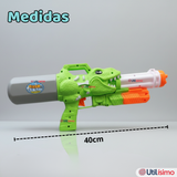 Pistola Lanza Agua Dinosaurio Color Verde Juguete 40cm Niño