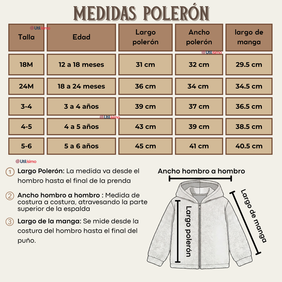 Conjunto 2 Piezas Buzo Polerón Pantalón Bebe Niño Poliéster Brown