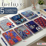 Pack 5 Cuadernos Originales Universitario U De Chile 100 Hojas Universidad De Chile