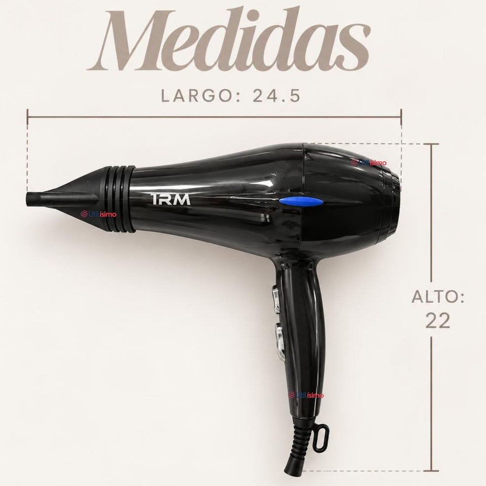 Secador De Cabello Profesional Voluminizador 3500W Potencia y Estilo Con Difusor