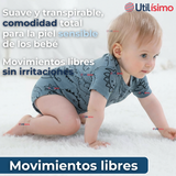 Pack 4 Bodys Niño Manga Corta Tedmimak 100% Algodón Ready for Fun