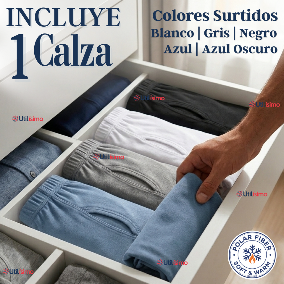 Calzoncillo Largo Polar Calza Hombre Invierno Primera Capa