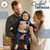 Conjunto 2 Piezas Buzo Pantalón Y Polerón De Algodón Azul Tortuga Bebé Niño