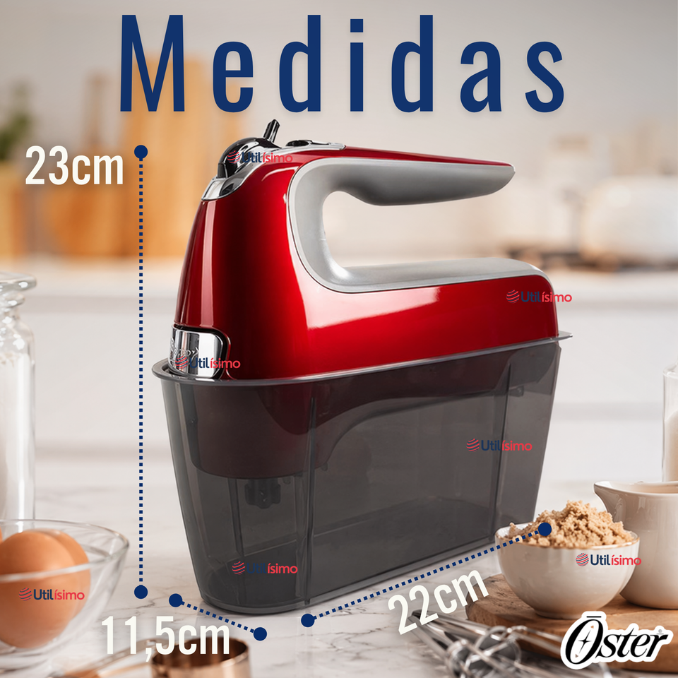 Batidora De Mano Oster® 7 Velocidades + Función Turbo FPSTHM360R