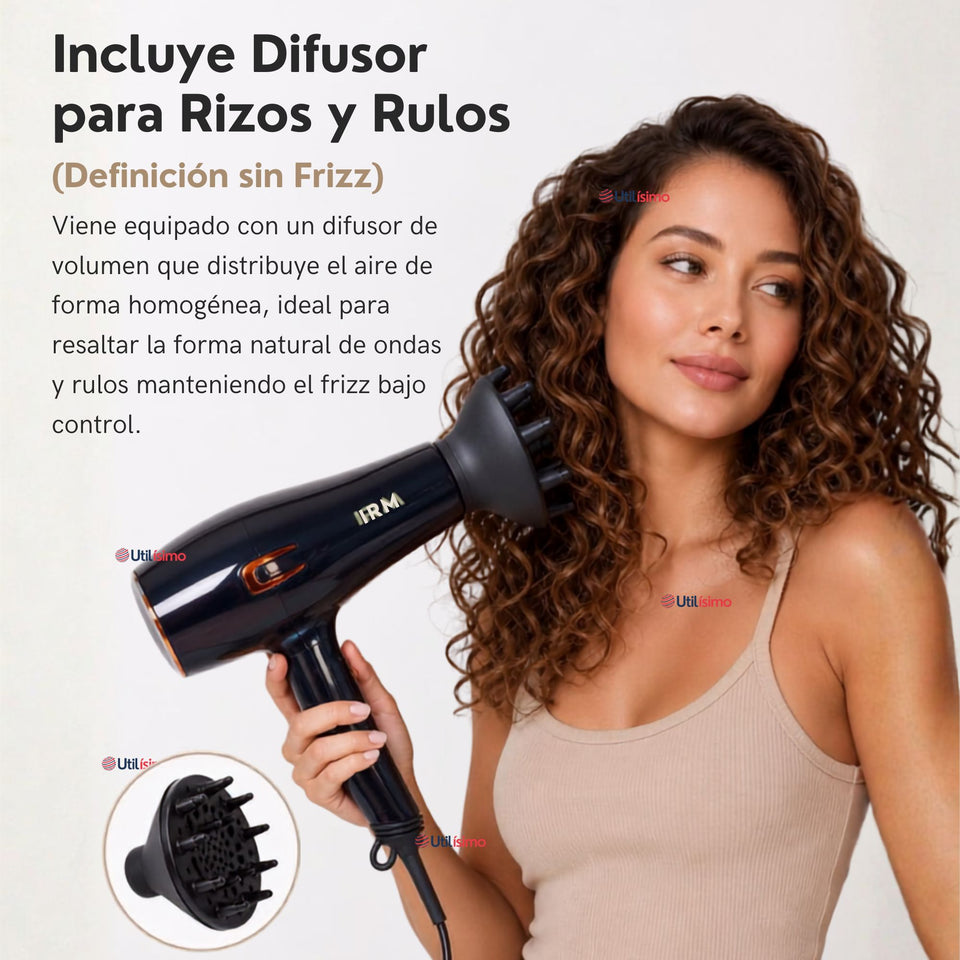 Secador De Cabello Profesional 1800W Potente y Liviano Hair Dryer