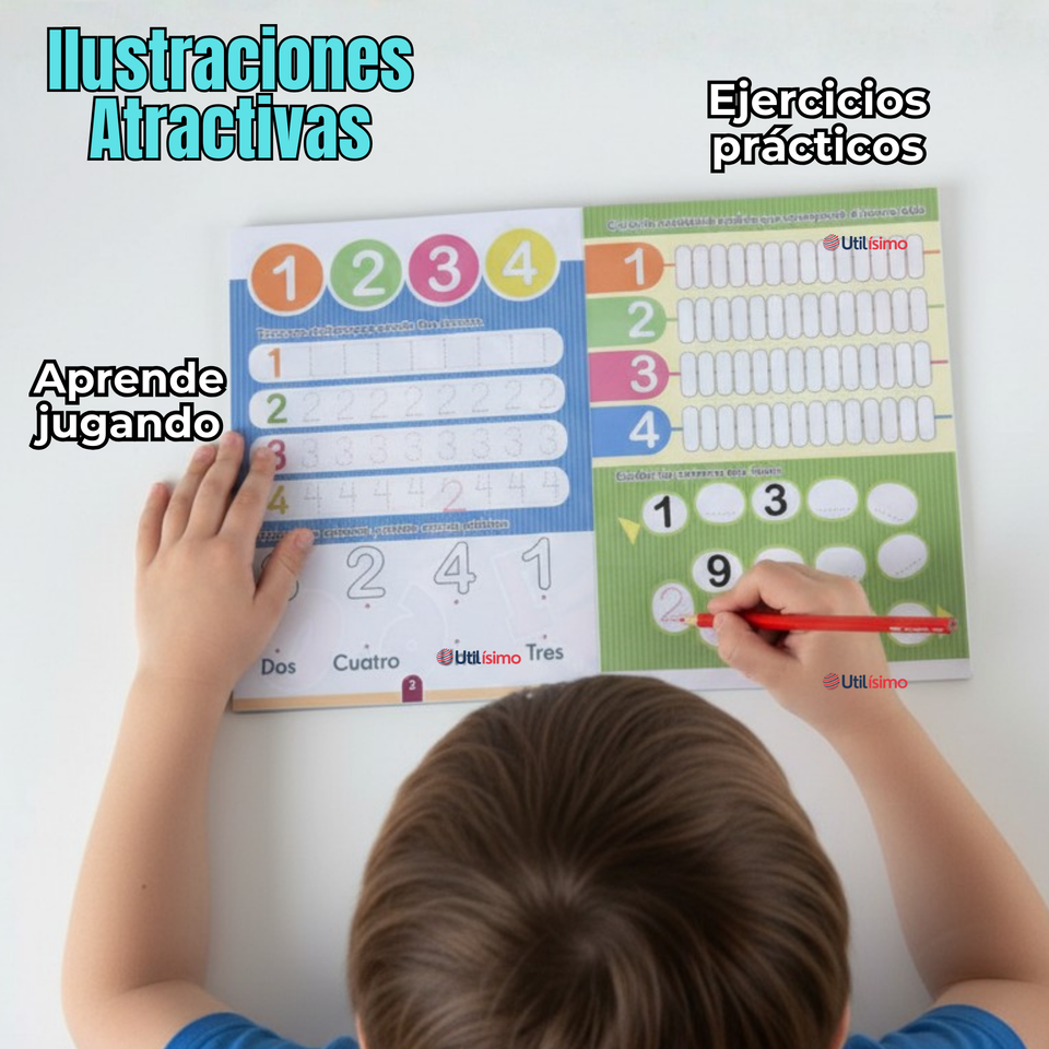 Pack 2 Libros De Aprendizaje Números En Español Educativo Diseños Surtidos