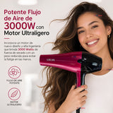 Secador De Cabello Profesional 3000W IRM Boquilla + 2  Peines