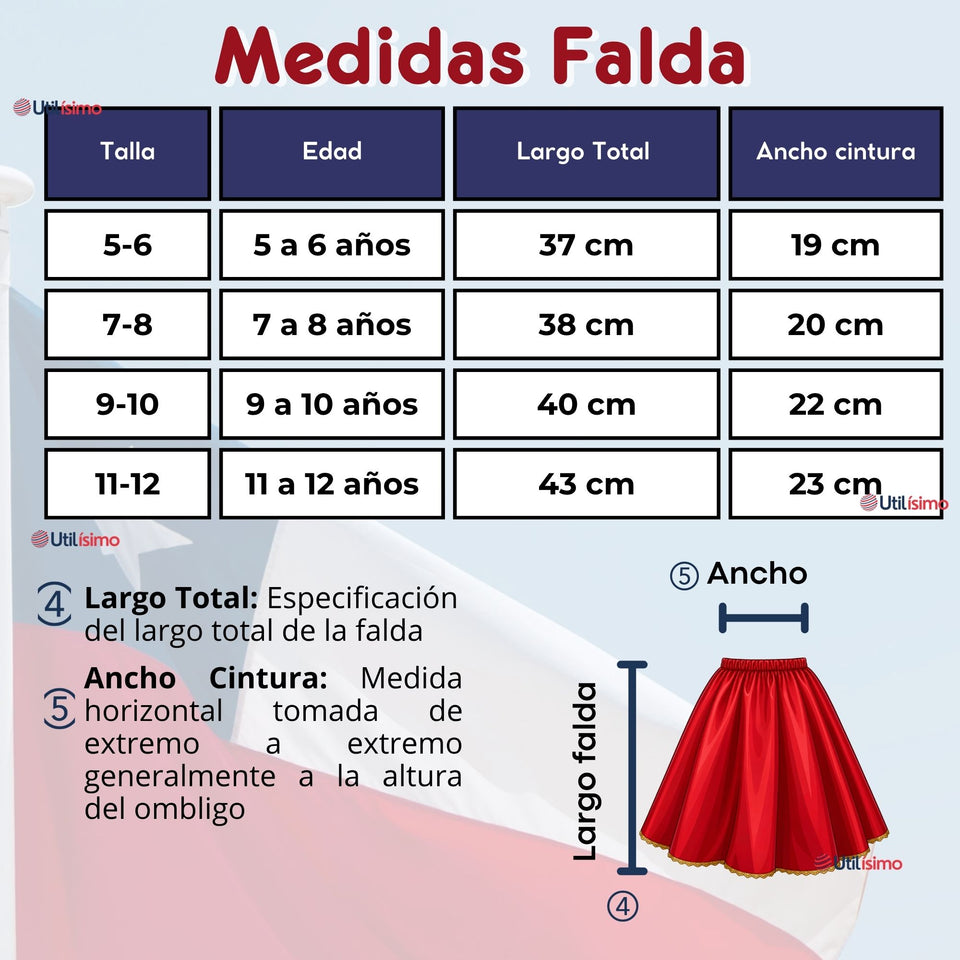 Traje Tirana Diablada Rojo 3 Piezas Niña Baile Típico Fiestas Patrias