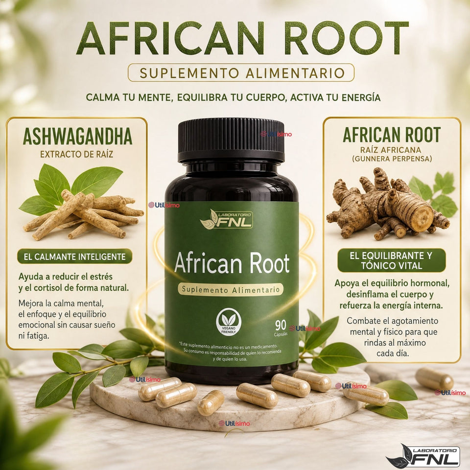 African Root 90 Cápsulas FNL Suplemento Alimentario