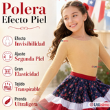 Pack 3 Poleras Camisas Panty Segunda Piel Elástica Niña Fechas Patrias