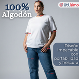 Pack 6 Camisetas Poleras 100% Algodón Básica Lisa Elástica Mujer Colores Surtidos