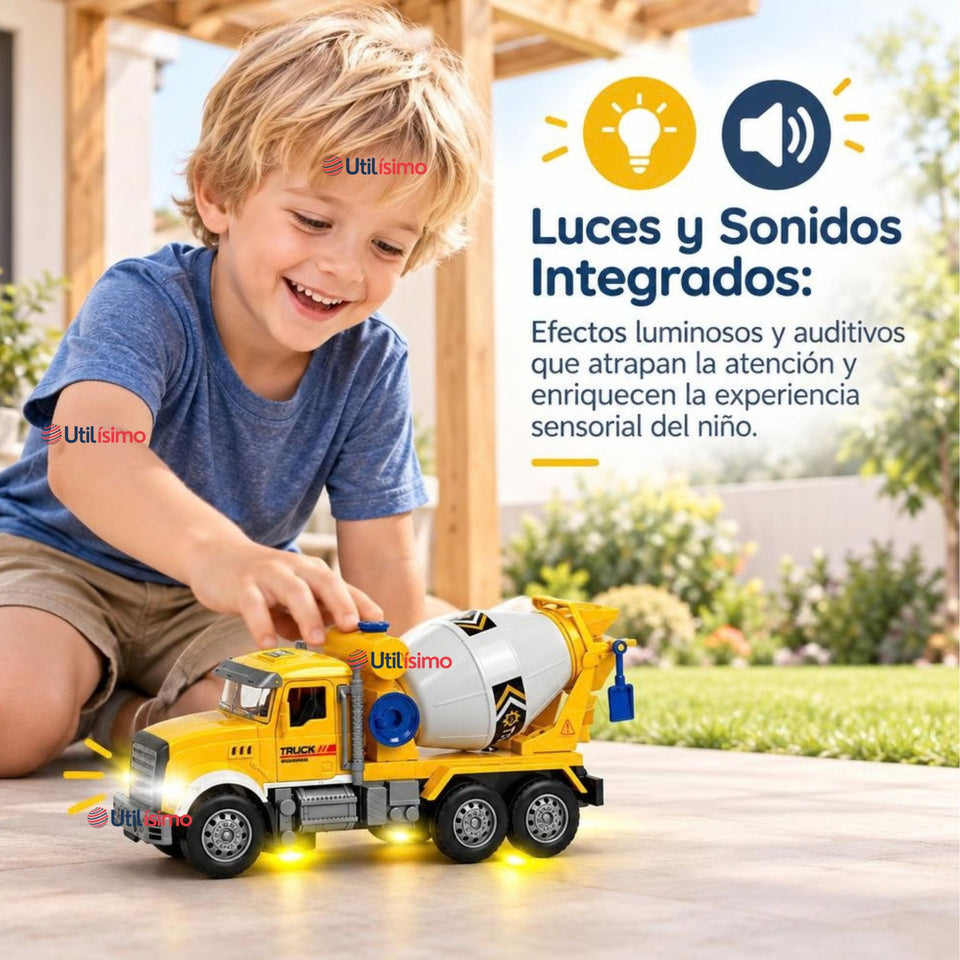 Camión Mixer Colores Surtidos Juguete Infantil Camión De Luces y Sonidos Interactivo Niño