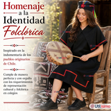 Pack 3 Trajes Típicos Vestidos Mapuche 9 Piezas Juvenil Fechas Patrias