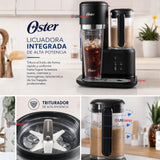 Cafetera para Frappé Oster® con licuadora con 3 funcionalidades, negra, BVSTDC03B