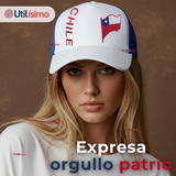 Gorro Jockey Talla Única Alta Calidad Poliéster Estampado Chileno