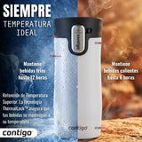 Vaso Mug Contigo West Loop Salt Térmico Blanco 473 Ml Acero Inoxidable