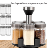 Especiero Giratorio Organizador Para Especias Condimenteros Líquidos y Sólidos