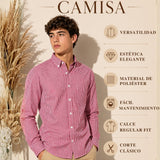 Camisa Cuadrille Clásico Juvenil Roja Regular Fit