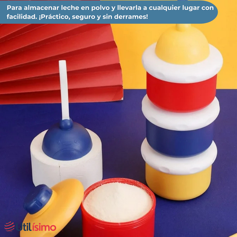 Dispensador De Alimentos Portátil Para Bebés Multicapa Libre de BPA