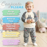 Conjunto Buzo Polerón Frizado Niños Bebes Corderito Liso 2 Piezas