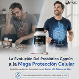 Probióticos FNL Biotics 60 Cápsulas con 100 Billones y 14 Cepas