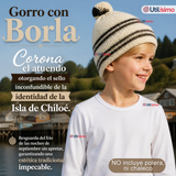 Set Chilote De Gorro Polainas Tipico Niño Fiestas Patrias