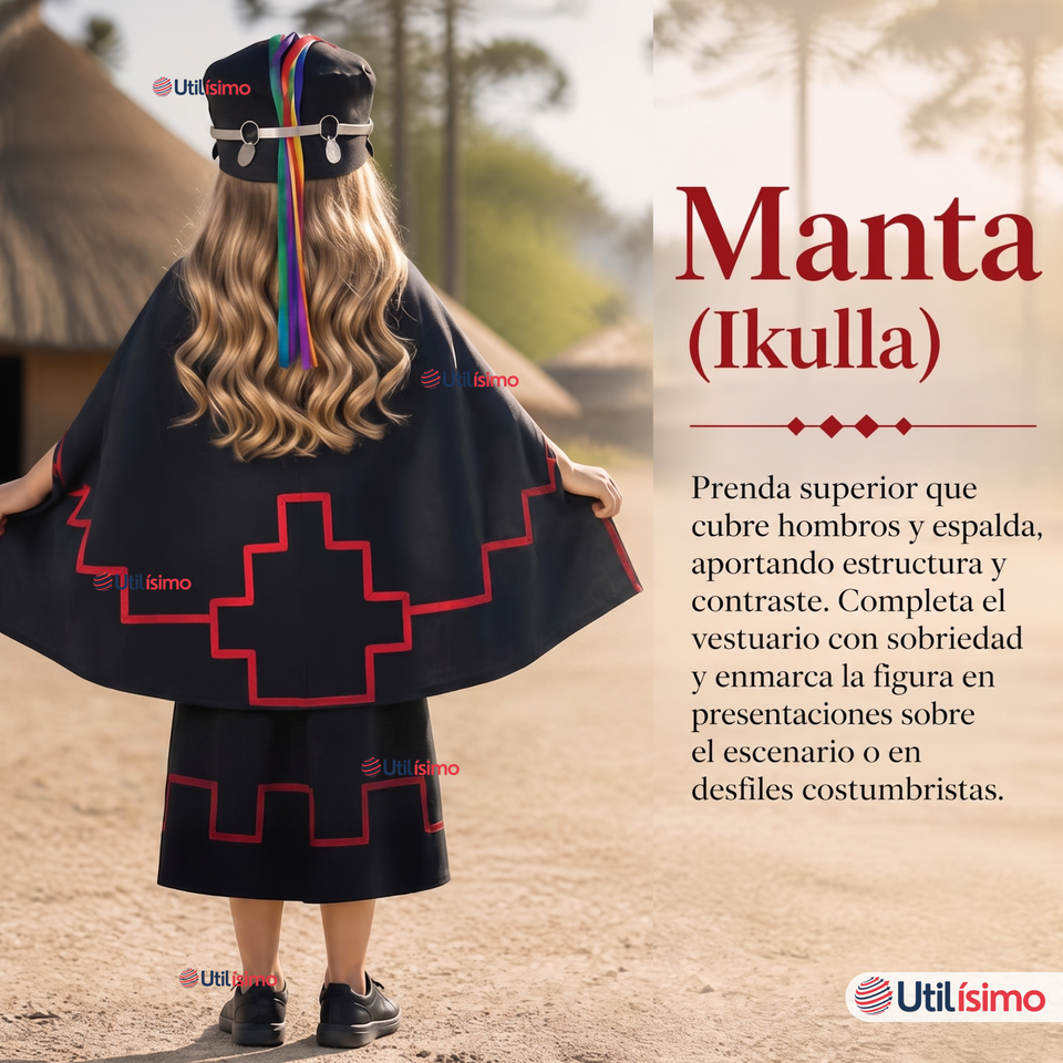 Pack 3 Trajes Típicos Vestido Mapuche Completo 5 Piezas Niña Fiestas Patrias