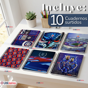 Pack 10 Cuadernos Originales Universitario U De Chile 100 Hojas Universidad De Chile