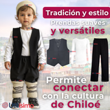 Traje Chilote Incluye Polera Fiestas Patrias Niño Chile