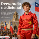 Traje Típico Caporal Rojo Danza Tradicional Fiestas Patrias