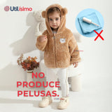 Chaqueta Polar con Capucha Niña Animalitos Cafè