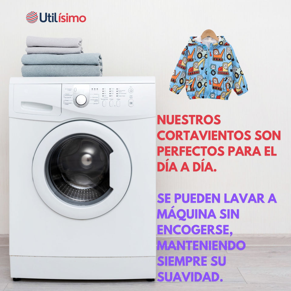 Cortaviento Impermeable Chaqueta Estampado Niño Y Bebé Jump Kids Surtidos