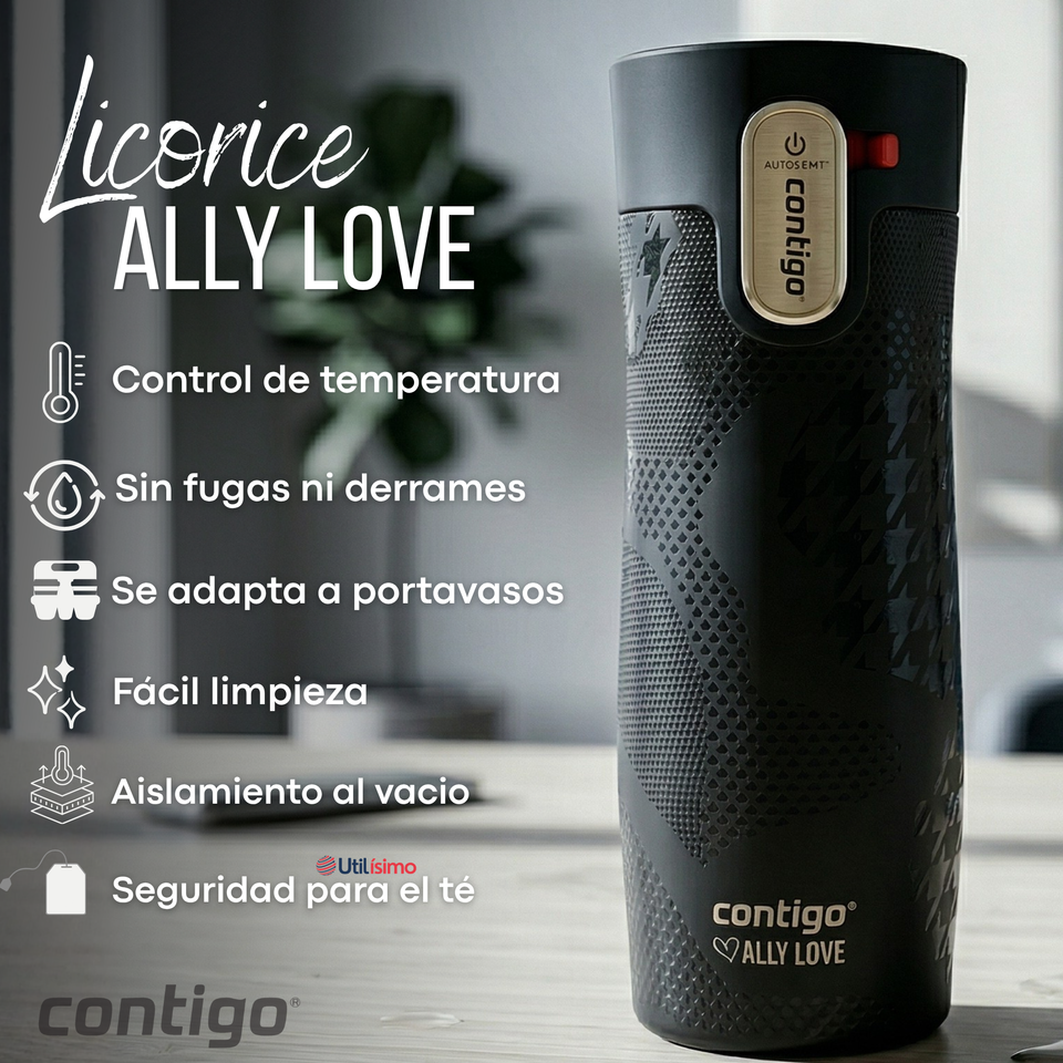 Vaso Térmico Contigo 473ml West Loop 3.0 Ally Love Acero Inoxidable Licorice