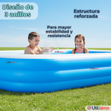 Piscina Inflable Rectangular 305X183X60cm Color Azul